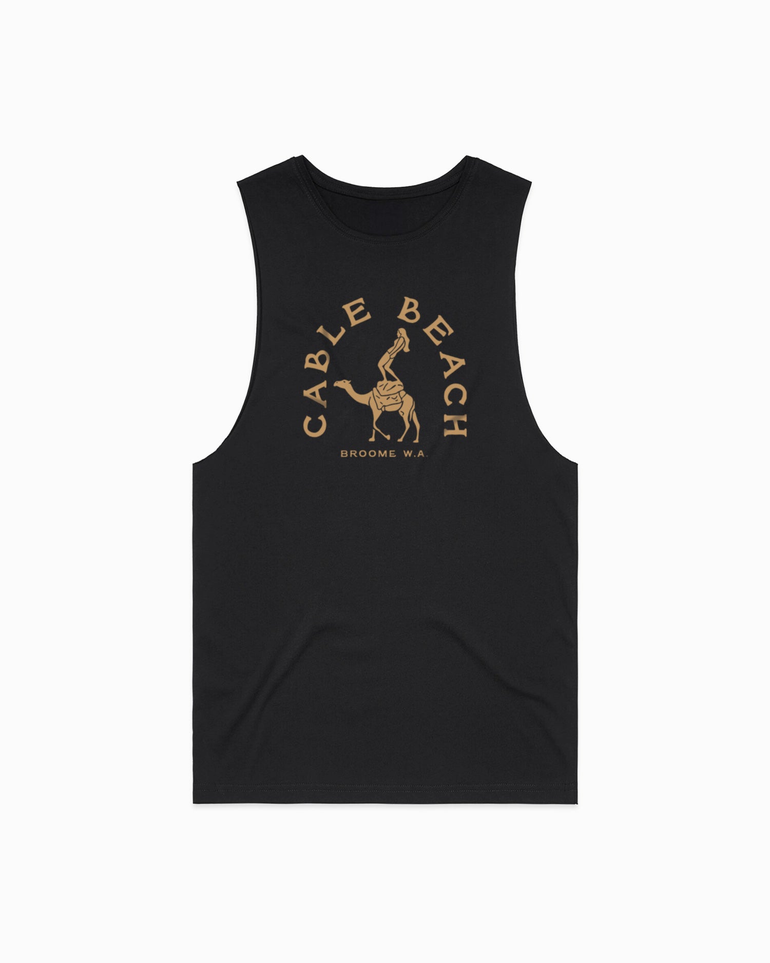 Camel Surfing Cable Beach Tank