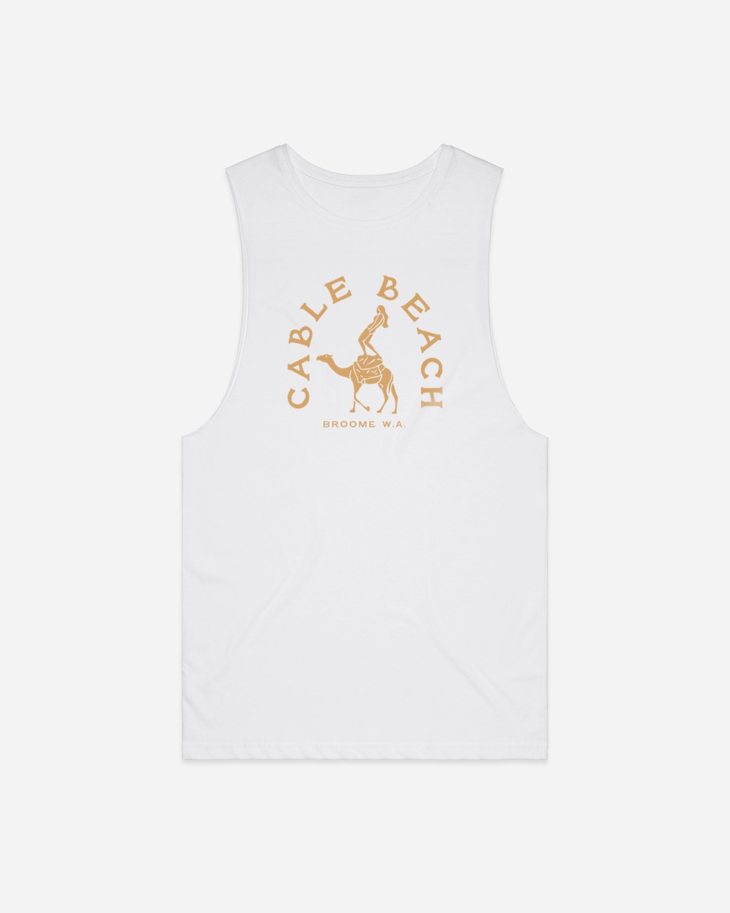 Camel Surfing Cable Beach Tank